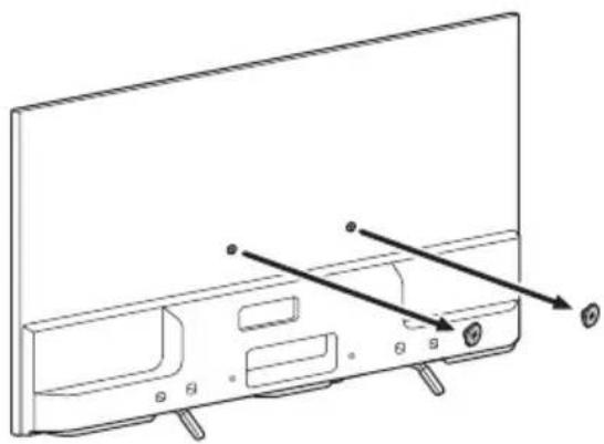 SONY Bravia KDL55W829B - Развийте винтовете от задната страна на телевизора. - 1