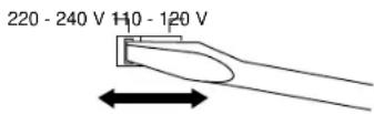 SONY SAW10H - Setting the VOLTAGE SELECTOR (Not provided on European, North American and Malaysian models) - 1