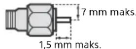 SONY Bravia KDL43W808C - Anbefaling af F-type stik - 1