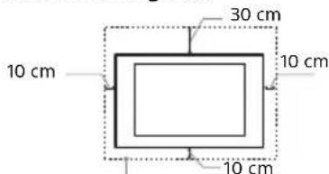 SONY Bravia KDL43W808C - Duvara monte edildiginde - 1