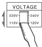 SONY TCKE240 - Réglage du selecteur de tension (uniquement pour les modèles avec selecteur de tension) - 1
