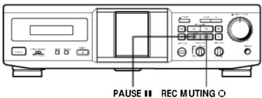SONY TCKE240 - Inserción de espacios en blanco durante la grabación (Silenciamiento de la grabación) - 1