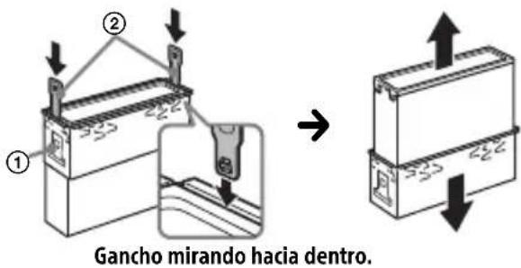 SONY MEXN4300BT - Desmontaje de la abrazadora de proteccion y el soporte - 2