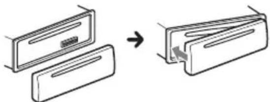 SONY MEXN4300BT - Installazione del pannello anteriore - 1