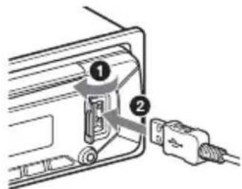 SONY MEXN4300BT - Collegamento di un dispositivo USB - 1