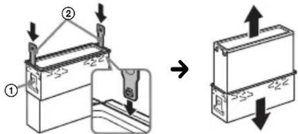 SONY MEXN4300BT - Removing the protection collar and the bracket - 2