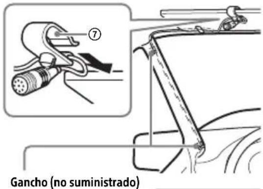SONY MEXN4300BT - Instalación del microfono (solo MEX-N5300BT) - 1