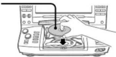 SONY LBTXG60 - Place a CD with the label side up on the disc tray. - 1