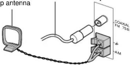 SONY LBTXG60 - Connect the FM/AM antennas. - 3