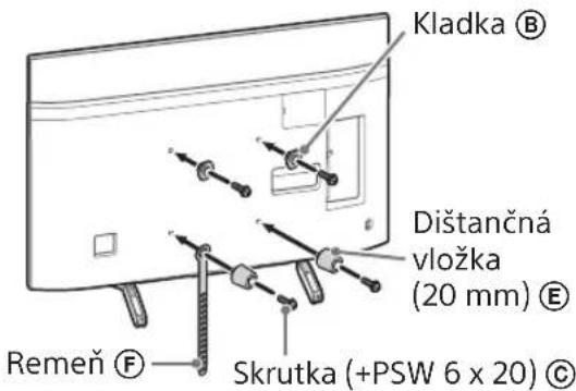 Diagram illustrating a procedure for installing or adjusting a device, with labeled parts and warning symbols.