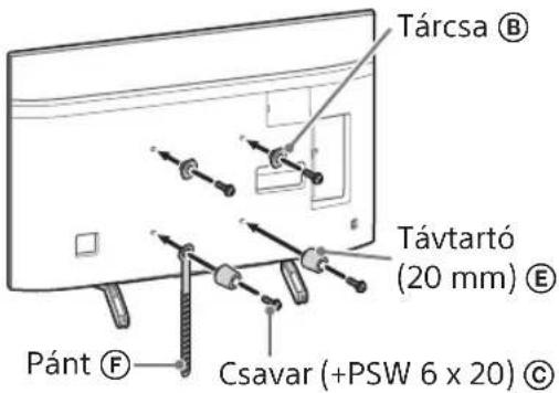 Technical diagram showing two steps of installing or adjusting a device, with Chinese annotations and warning symbols.