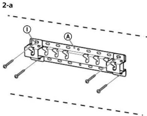 SONY Bravia KD65XG8196 - Installing the Base on the wall - 1