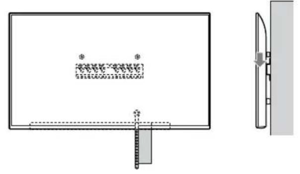 SONY Bravia KD65XG8196 - Szerelje fel a televiziôt az alapra vagy alap illesztőkeretre. - 5