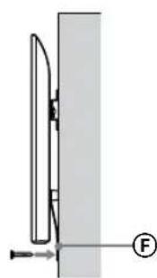 SONY Bravia KD65XG8196 - Zajistete, aby se dolni casts televizoru neposunovala. - 2