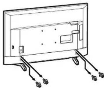 SONY Bravia KD65XG8196 - Odmontujte stolovy stojan od TV prijimača. - 1