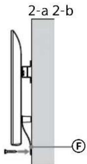 SONY Bravia KD65XG8196 - Evitare che il fondo del teilevisore si sposti. - 1