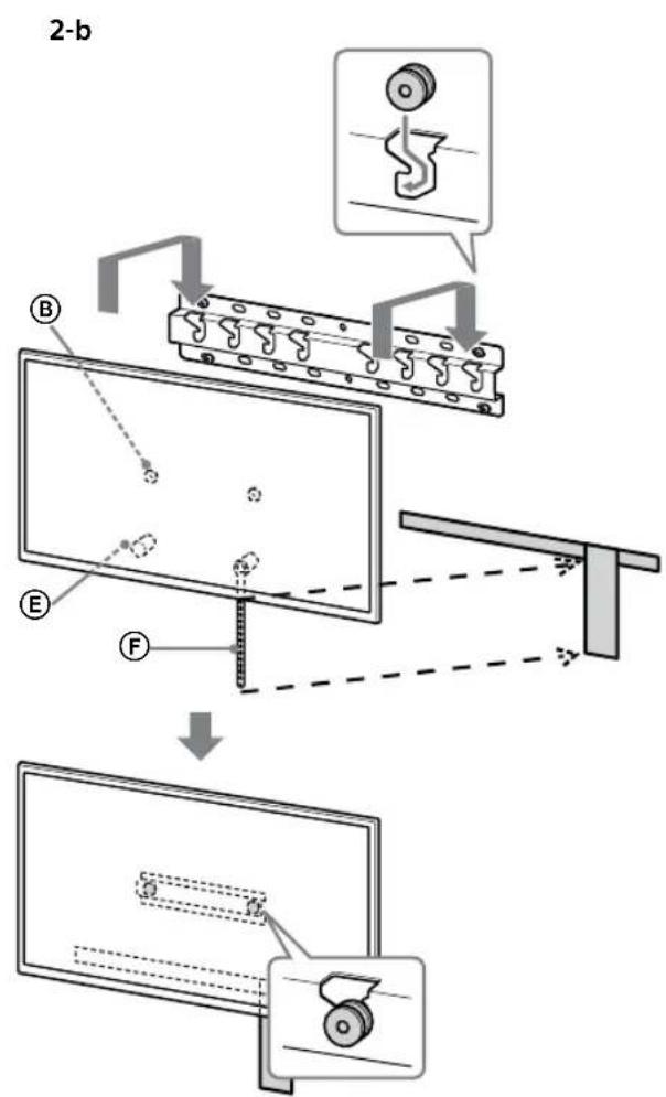 SONY Bravia KD65XG8196 - Paigaldage teler alusele voi aluse adapterile. - 4