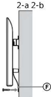SONY Bravia KD65XG8196 - Verhindern Sie, dass sich die Unterseite des Fernsehgeräts bewegt. - 1