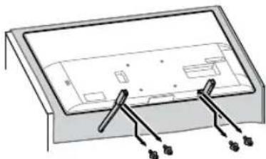 SONY Bravia KD65XG8196 - Detach the Table-Top Stand from the TV. - 1