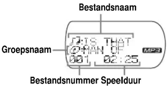 SONY DNS921F - Tijdens het afspelen van een MP3-bestand - 1