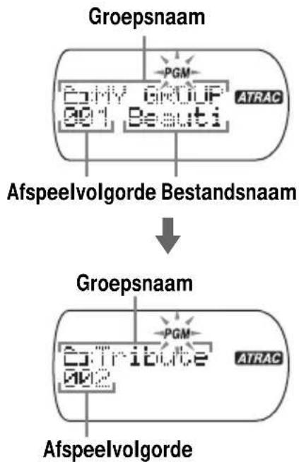 SONY DNS921F - Duw de 4-weg bedieningstoets naar I◄◄ of ►►I om uw favoriete track of bestand te selecteren en duw de bedieningstoets vervolgens naar ►II en houd deze vast tot de afspeelvolgorde wordt verhoogd. - 2