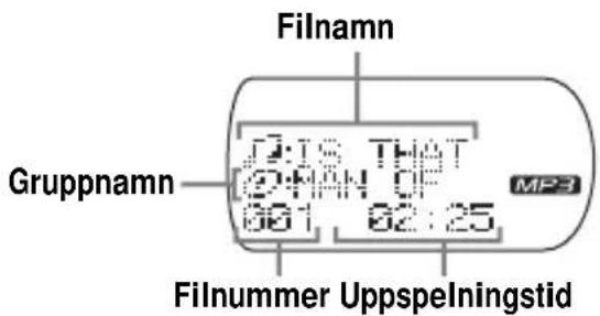 SONY DNS921F - När du spelar upp MP3-filer - 1