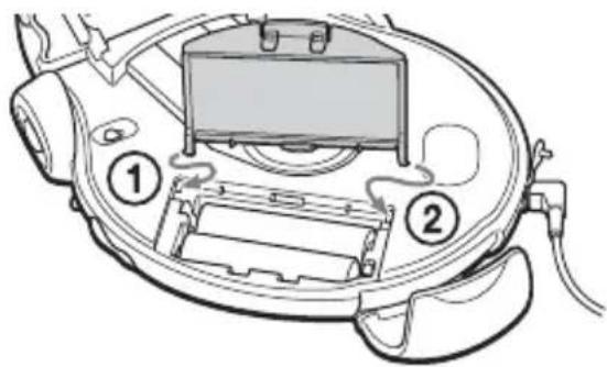 SONY DNS921F - Het deksel van de batterijhouder bevestigen - 1