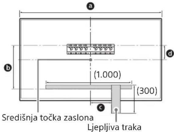 SONY Bravia KD65XG8599 - Қабырғада орнату орнын белгілеңіз. - 1