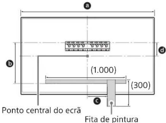 SONY Bravia KD65XG8599 - Marque a localização da instalação na parede. - 1