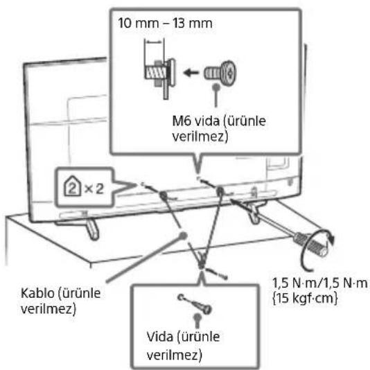 SONY Bravia KD43XF8796 - Devrilmenin önlenmesi - 4