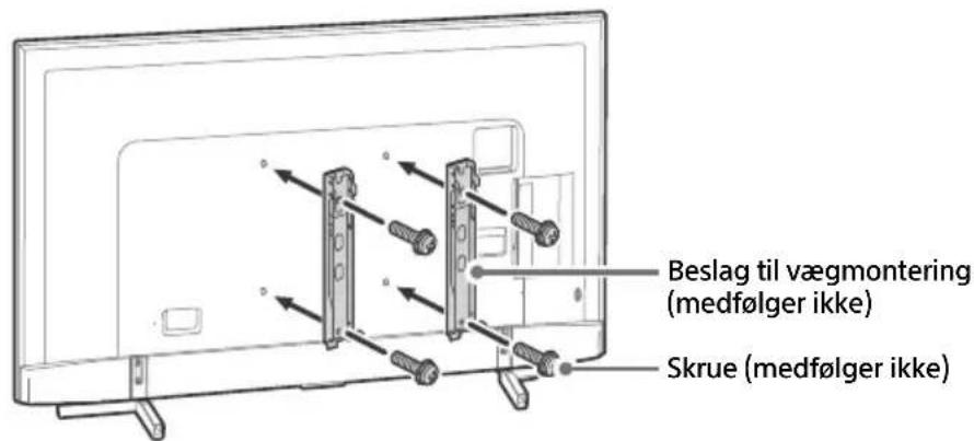 SONY Bravia KD43XF8796 - Af hensyn til Produkts og den generelle sikkerhed anbefaler Sony på det kraftigste, at vægmonteringen af TV'et udføres af autoriserede fagfolk. Forsø ikke at montere det selv. - 1