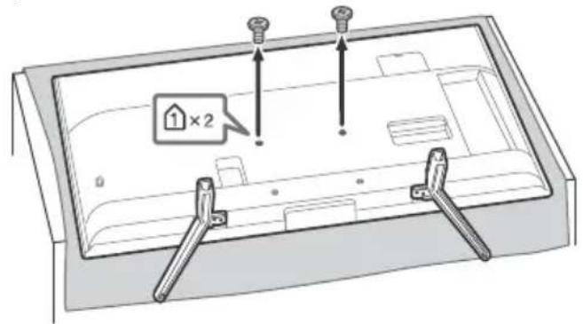 SONY Bravia KD43XF8796 - Irrota ruuvit TV:n takaosasta. - 2