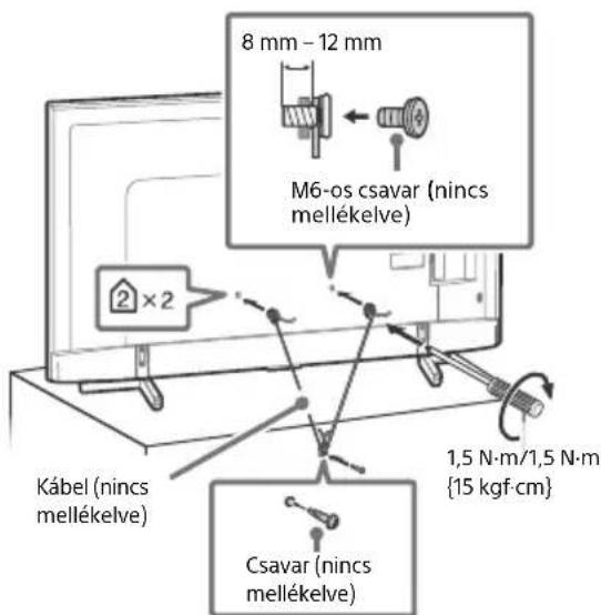 SONY Bravia KD43XF8796 - A felborulas megakadályozása - 3