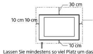 SONY Bravia KD43XF8796 - Installation an der Wand - 1