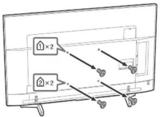 SONY Bravia KD43XF8796 - Vidaları televizyonunun arkasindo n dokun. - 1