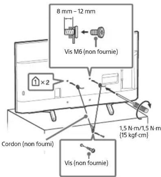 SONY Bravia KD43XF8796 - Prévention des basculements - 6