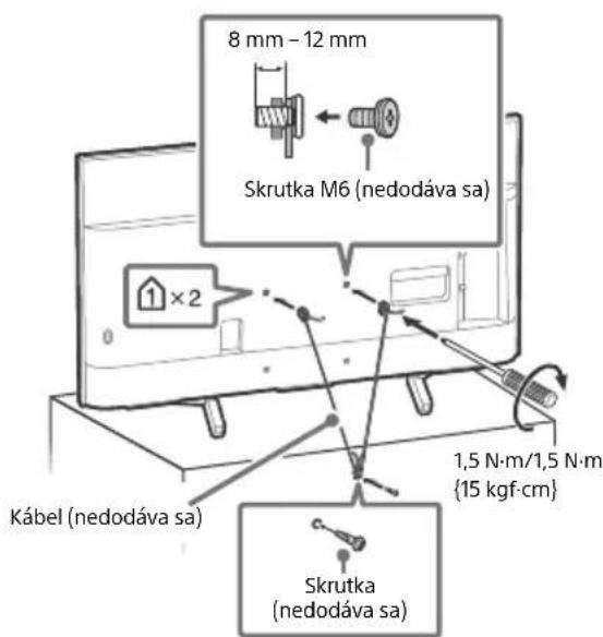 SONY Bravia KD43XF8796 - Predchádzanie prevrhnutiu - 6