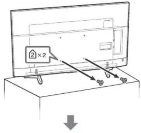 SONY Bravia KD43XF8796 - Verhinderung des Umkippens - 3