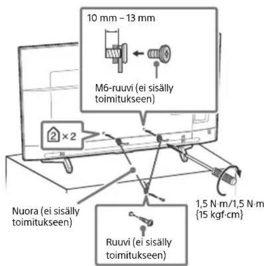 SONY Bravia KD43XF8796 - Kaatumisen estäminen - 4