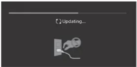 SONY Bravia KD43XF8796 - När meldingen [En ny systemprogramvareoppatering er tilgengelig...] vises. - 1