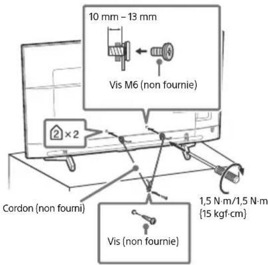 SONY Bravia KD43XF8796 - Prévention des basculements - 4