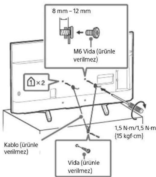 SONY Bravia KD43XF8796 - Devrilmenin önlenmesi - 6