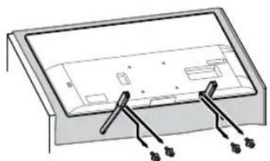 SONY Bravia KD49XG8196 - Αφαιρέστε τη Βάση επιτραπέζιας τοποθέτησης από την τηλεόραση. - 1