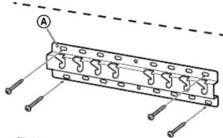 Technical diagram of a mechanical component with labeled parts and mounting holes