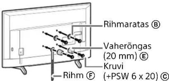 Rihmaratas ® Vaherõngas (20 mm) ® Kruvi (+PSW 6 x 20) © Rihm ®