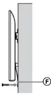 SONY Bravia KD49XG8196 - Предотвратяване преместването на долната част на телевизора. - 2