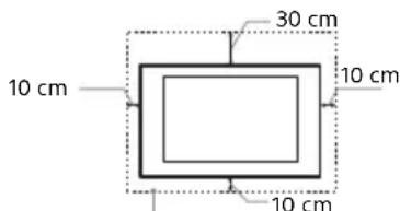SONY Bravia KD43XE7077 - Installation an der Wand - 1