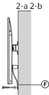 SONY Bravia KD65XG8796 - Verhindern Sie, dass sich die Unterseite des Fernsehgeräts bewegt. - 1