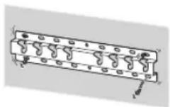 SONY Bravia KD65XG8796 - Bevestig de wandmontagesteun stevig aan de muur volgens de instructies in deze gebruiksaanwijzing. - 1