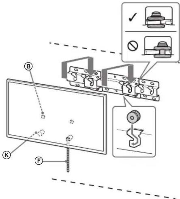 SONY Bravia KDL43WG663 - Теледидарды Тұғырға немесе Тұғыр адаптеріне орнатыңыз. - 1